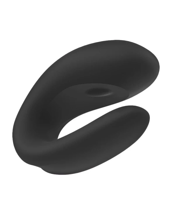 Satisfyer Double Joy Black – ergonomiczny wibrator dla par z aplikacją