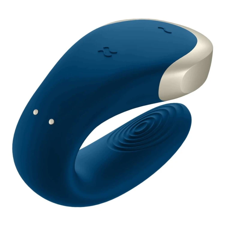 Satisfyer Double Love Blue – luksusowy wibrator dla par z pilotem i aplikacją