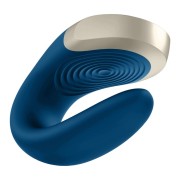 Satisfyer Double Love Blue – luksusowy wibrator dla par z pilotem i aplikacją