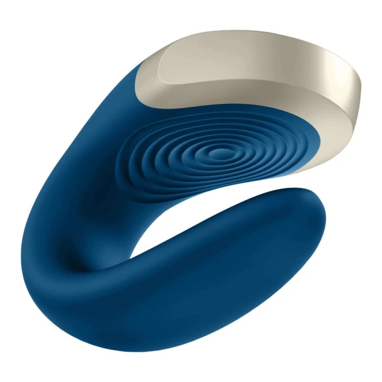 Satisfyer Double Love Blue – luksusowy wibrator dla par z pilotem i aplikacją