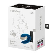 Satisfyer Double Love Blue – luksusowy wibrator dla par z pilotem i aplikacją