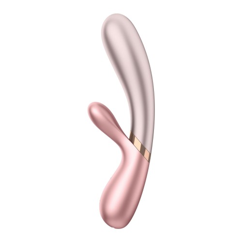 Satisfyer Hot Lover Pink – podgrzewany wibrator króliczek z aplikacją