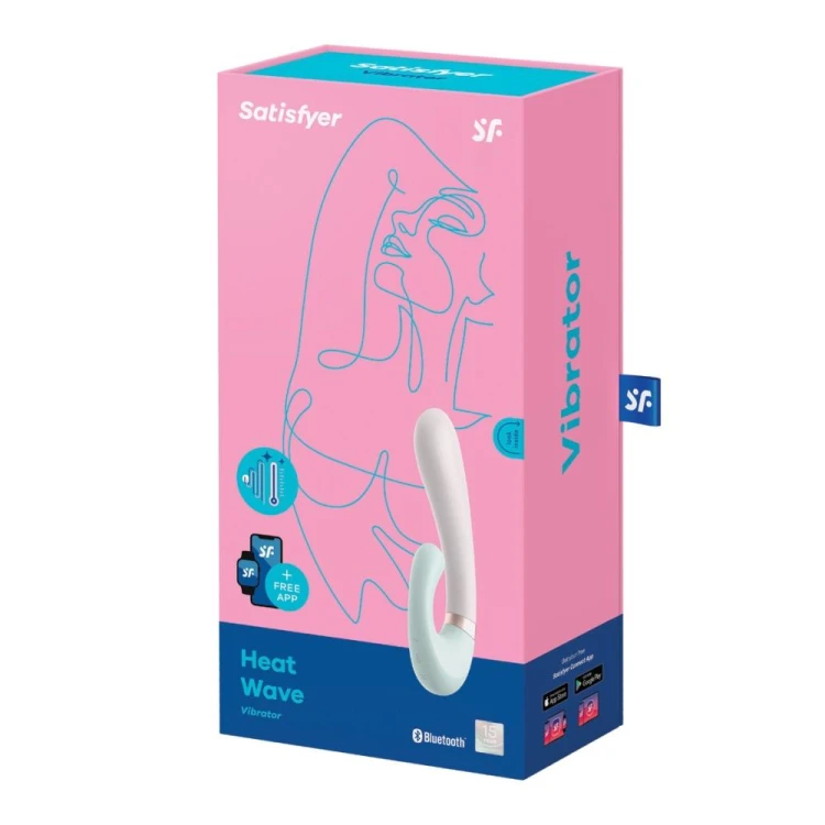 Satisfyer Heat Wave Mint – wibrator punktu G z funkcją podgrzewania i aplikacją