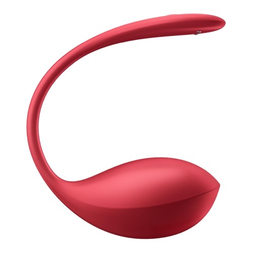 Satisfyer Shiny Petal Red – wibrujące jajko z aplikacją i pilotem