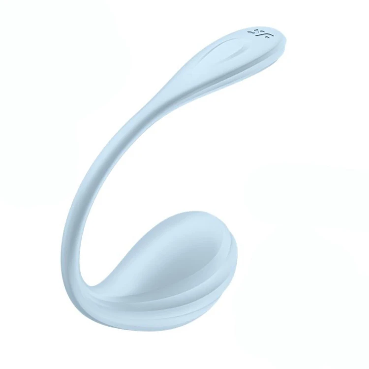 Satisfyer Smooth Petal Light Blue – wibrator do majtek i jajko z aplikacją
