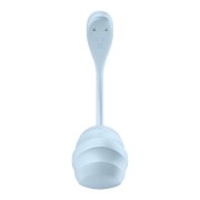 Satisfyer Smooth Petal Light Blue – wibrator do majtek i jajko z aplikacją