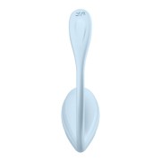 Satisfyer Smooth Petal Light Blue – wibrator do majtek i jajko z aplikacją