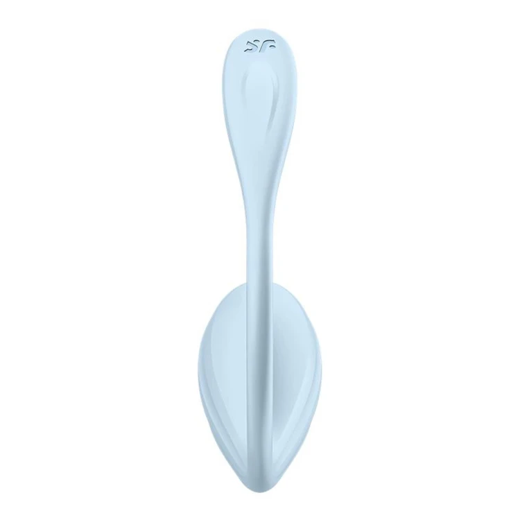 Satisfyer Smooth Petal Light Blue – wibrator do majtek i jajko z aplikacją