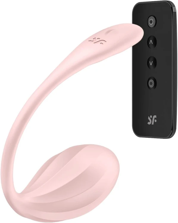 Satisfyer Ribbed Petal Rose – wibrujące jajko z aplikacją i pilotem