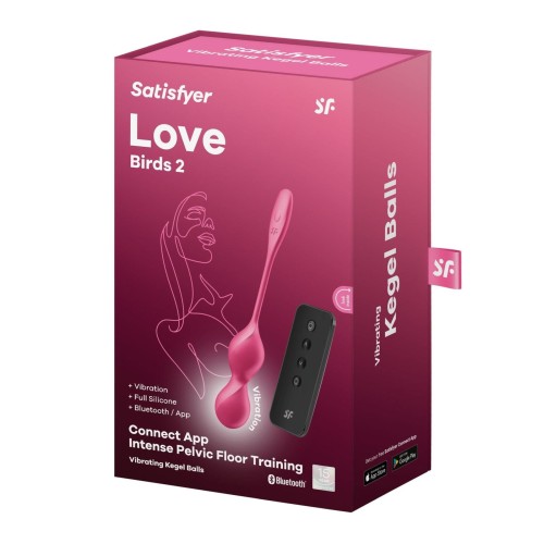 Satisfyer Love Birds 2 – wibrujące kulki gejszy z aplikacją i pilotem