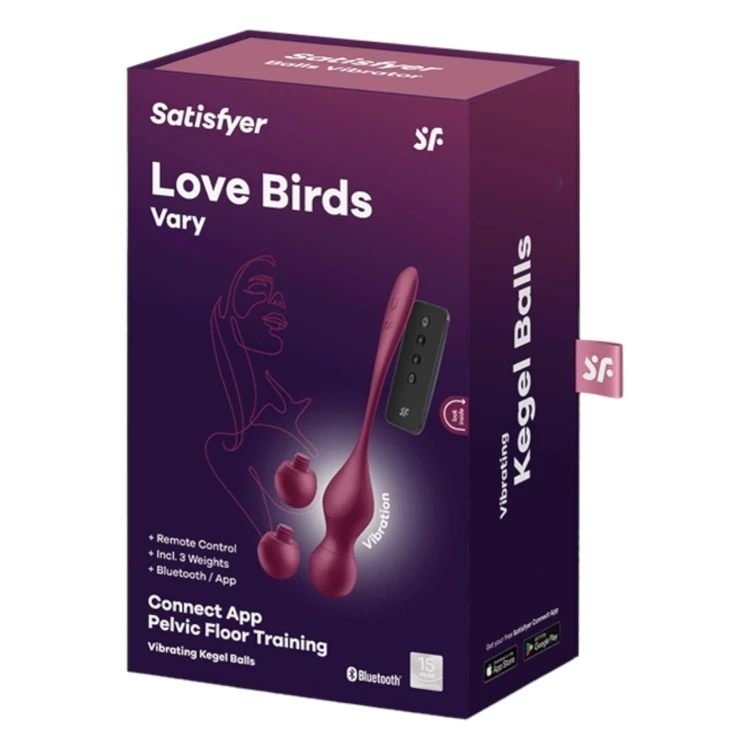 Satisfyer Love Birds Vary – wibrujące kulki gejszy z aplikacją
