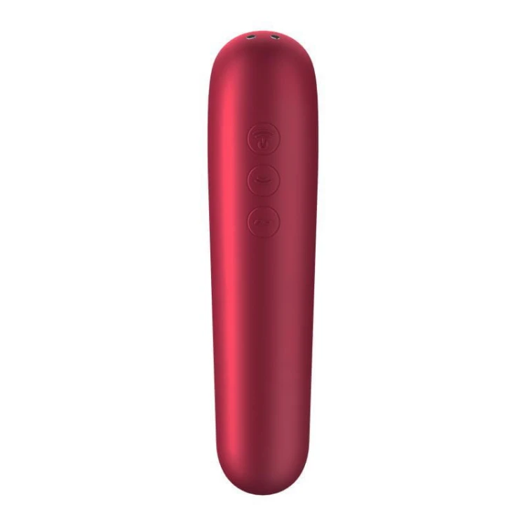 Satisfyer Dual Love Pink – masażer łechtaczki z aplikacją i wibratorem