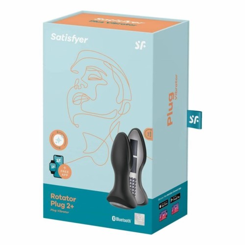 Satisfyer Rotation Plug 2 – wibrujący i rotacyjny korek analny z aplikacją