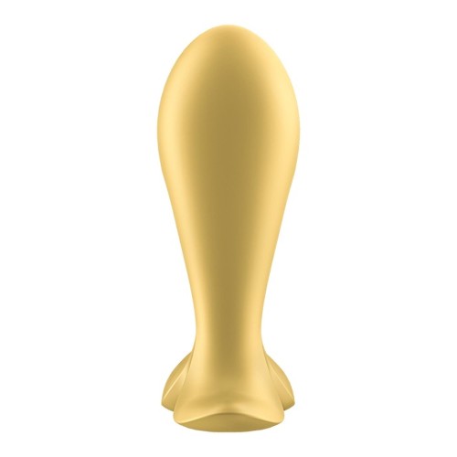 Satisfyer Intensity Plug Gold – wibrujący korek analny z aplikacją