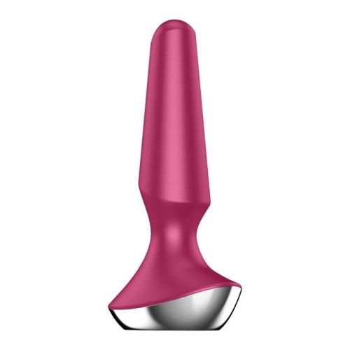 Satisfyer Plug-ilicious 2 Berry – wibrujący korek analny z aplikacją