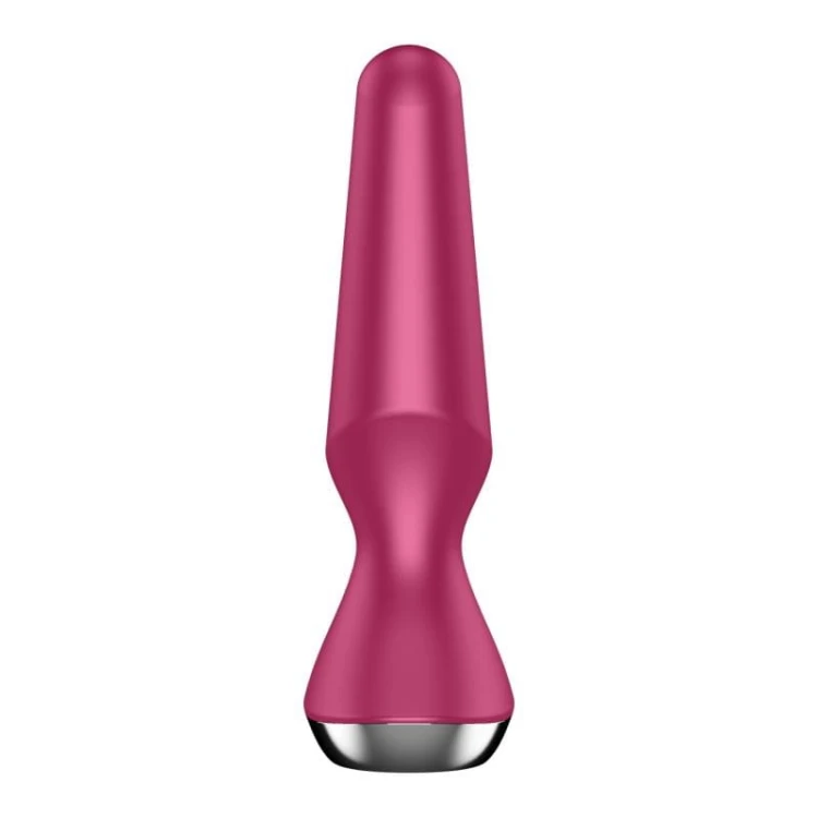 Satisfyer Plug-ilicious 2 Berry – wibrujący korek analny z aplikacją