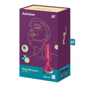 Satisfyer Plug-ilicious 2 Berry – wibrujący korek analny z aplikacją