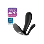 Satisfyer Top Secret+ Wibrator Podwójny – Masażer Punktu G i Odbytu Sterowany Aplikacją