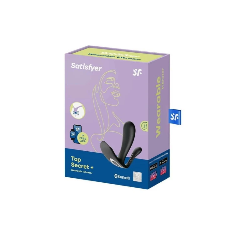 Satisfyer Top Secret+ Wibrator Podwójny – Masażer Punktu G i Odbytu Sterowany Aplikacją