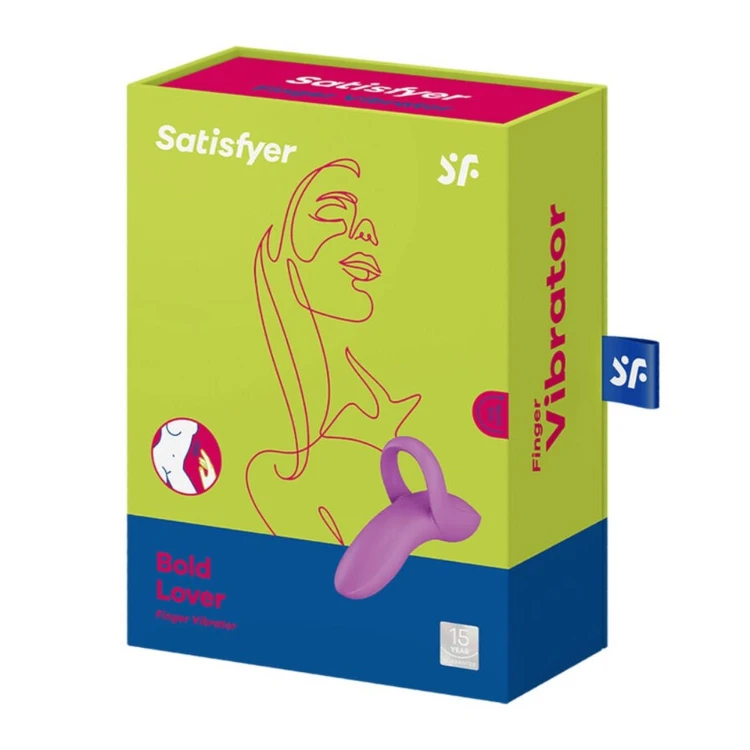 Satisfyer Bold Lover Dark Pink – Uniwersalny Wibrator na Palec (Ciemny Róż)