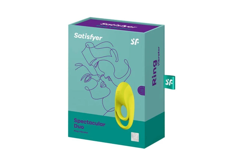 Satisfyer Spectacular Duo – Podwójny Regulowany Pierścień Erekcyjny z Masażerem Łechtaczki