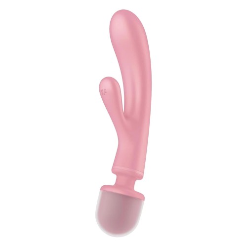 Satisfyer Triple Lover Pink – Wibrator Króliczek z 3 Silnikami do Stymulacji Punktu G