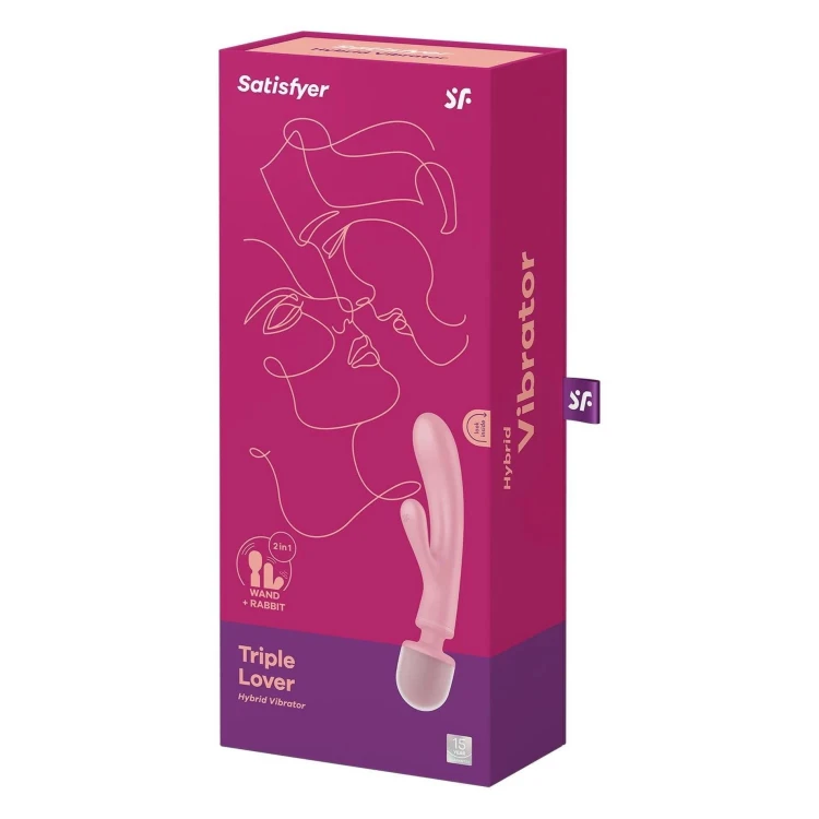 Satisfyer Triple Lover Pink – Wibrator Króliczek z 3 Silnikami do Stymulacji Punktu G
