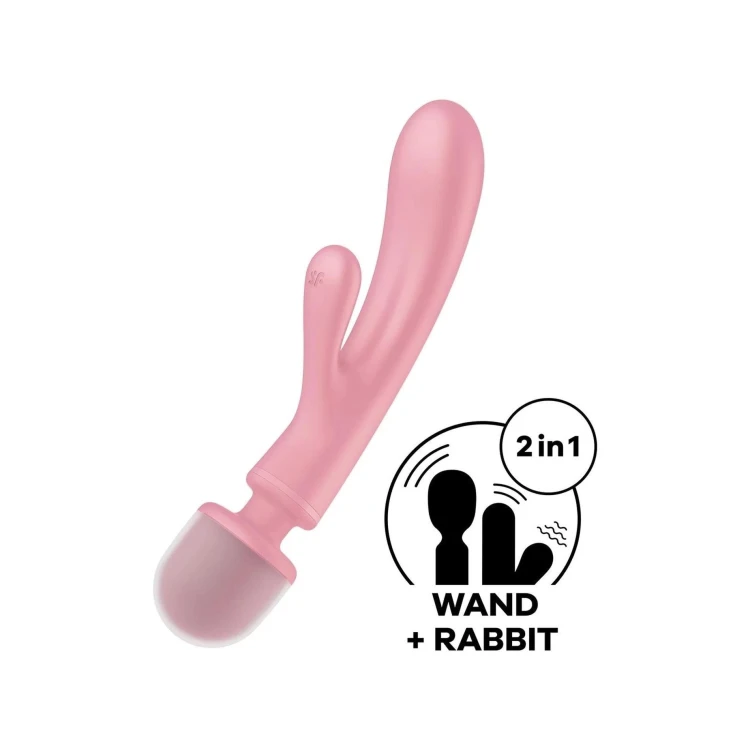 Satisfyer Triple Lover Pink – Wibrator Króliczek z 3 Silnikami do Stymulacji Punktu G