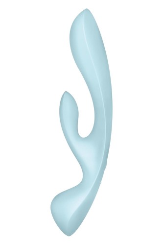 Satisfyer Triple Oh Light Blue – Wibrator Króliczek z 3 Silnikami