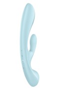 Satisfyer Triple Oh Light Blue – Wibrator Króliczek z 3 Silnikami
