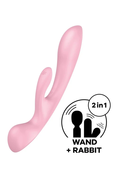 Satisfyer Triple Oh Pink – Wibrator Króliczek z 3 Silnikami i Masażerem