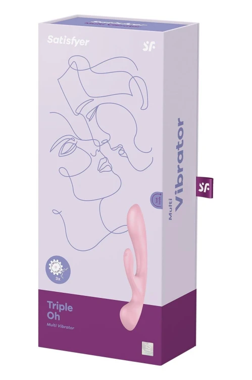 Satisfyer Triple Oh Pink – Wibrator Króliczek z 3 Silnikami i Masażerem