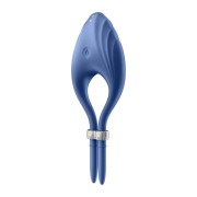 Satisfyer Duelist Ring – Regulowany pierścień erekcyjny niebieski