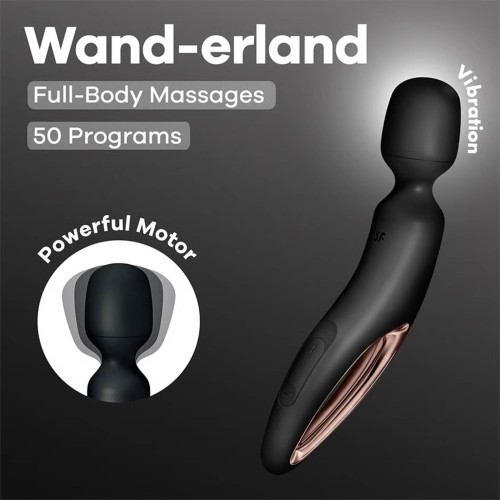 Satisfyer Wand-erland Black – Masażer do ciała Różdżka XXL