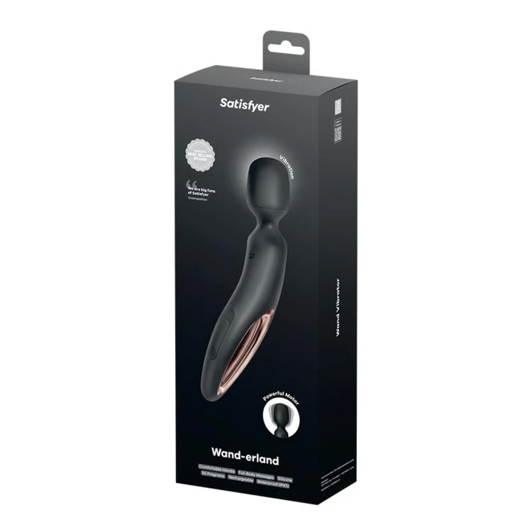 Satisfyer Wand-erland Black – Masażer do ciała Różdżka XXL