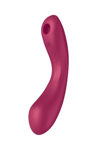 Satisfyer Curvy Trinity 1 Red – Wibrator 3w1 z Falami Ciśnienia