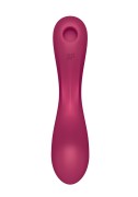 Satisfyer Curvy Trinity 1 Red – Wibrator 3w1 z Falami Ciśnienia