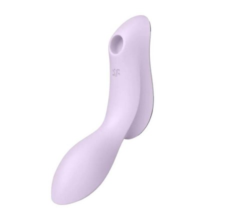 Satisfyer Curvy Trinity 2 Violet – Wibrator 3w1 z Falami Ciśnienia
