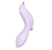 Satisfyer Curvy Trinity 2 Violet – Wibrator 3w1 z Falami Ciśnienia