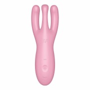 Satisfyer Threesome 4 Pink – Wibrator z 3 Ramionami | Stymulacja Łechtaczki i Warg Sromowych