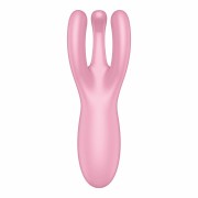 Satisfyer Threesome 4 Pink – Wibrator z 3 Ramionami | Stymulacja Łechtaczki i Warg Sromowych