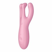Satisfyer Threesome 4 Pink – Wibrator z 3 Ramionami | Stymulacja Łechtaczki i Warg Sromowych