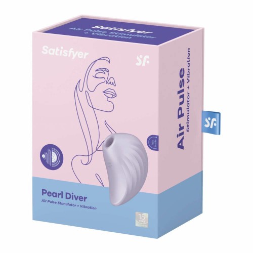 Satisfyer Pearl Diver Violet – Stymulator Łechtaczki Air Pulse z Wibracjami