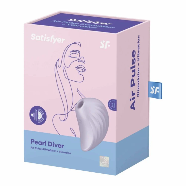 Satisfyer Pearl Diver Violet – Stymulator Łechtaczki Air Pulse z Wibracjami