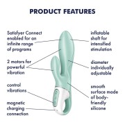Satisfyer Air Pump Bunny 5 – Nadmuchiwany Wibrator Króliczek z Aplikacją