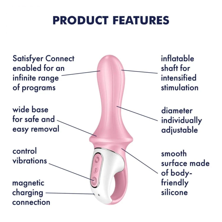 Satisfyer Air Pump Booty 5 – Wibrator Analny z Pompką