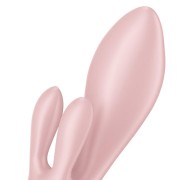 Satisfyer Air Pump Bunny 3 Rose - Nadmuchiwany wibrator króliczek