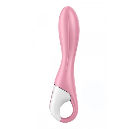 Satisfyer Air Pump Vibrator 2 Light Red - Nadmuchiwany wibrator uniwersalny