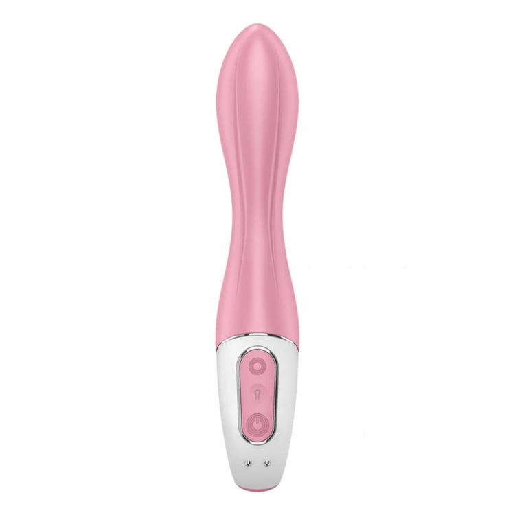Satisfyer Air Pump Vibrator 2 Light Red - Nadmuchiwany wibrator uniwersalny