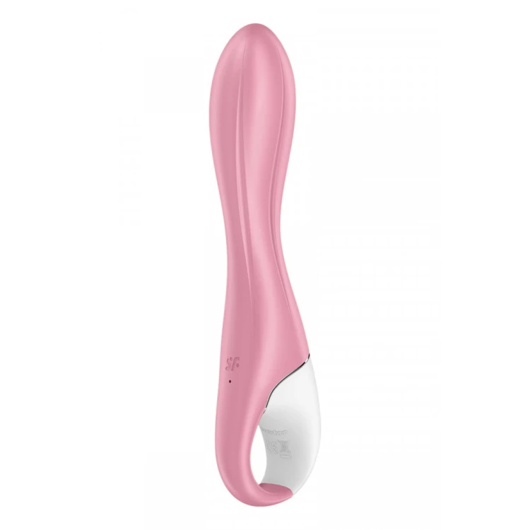 Satisfyer Air Pump Vibrator 2 Light Red - Nadmuchiwany wibrator uniwersalny